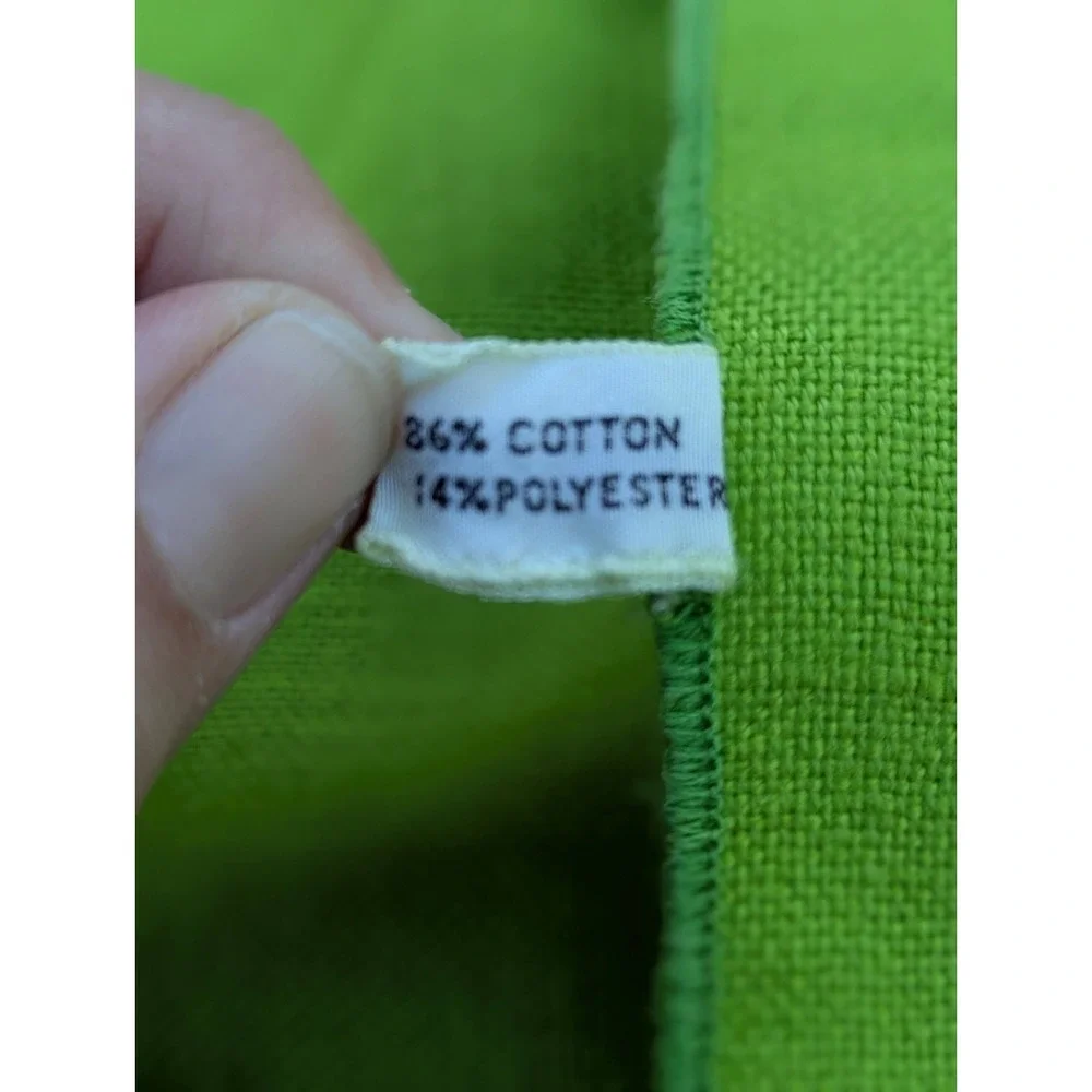 Vera Neumann Tablecloth Lime Green Mid Century Modern Retro 66